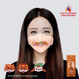 [The good] 3D Lotte World Mask (1 piece, large) Grade - FDA 510K , KF94_3D shape, Lotte World character design, Virus protection, Fine dust blocking_Made in Korea